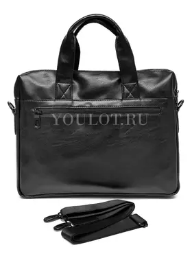 Портфель ​мужской Briefcase 8658-5# Black для ноутбука и документов из искусственной кожи