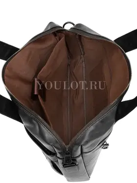 Портфель ​мужской Briefcase 8658-5# Black для ноутбука и документов из искусственной кожи
