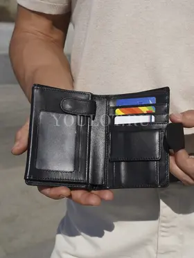 Мужское портмоне Briefcase 9050 BL из натуральной кожи