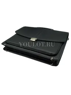 Классический портфель Briefcase ​C003-01 BLACK для документов с замком