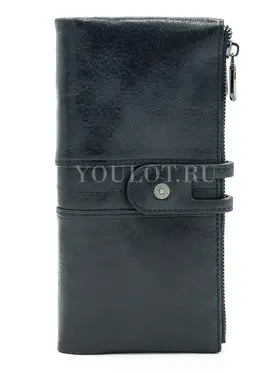 Кошелек женский черный Briefcase C2152 из натуральной кожи