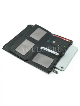 Кошелек женский Briefcase C2156 для денег и документов черный