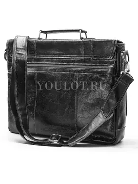 ​Портфель мужской кожаный Briefcase MB074 Black для документов и гаджетов