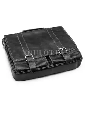 ​Портфель мужской кожаный Briefcase MB074 Black для документов и гаджетов