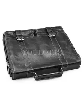 ​Портфель мужской кожаный Briefcase MB074 Black для документов и гаджетов