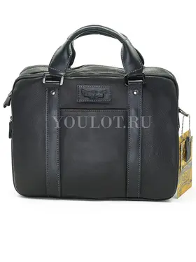 Мужской кожаный портфель Ruff Ryder 1810 для работы и повседневного использования