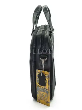 Мужской кожаный портфель Ruff Ryder 1810 для работы и повседневного использования