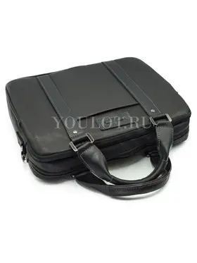 Мужской кожаный портфель Ruff Ryder 1810 для работы и повседневного использования