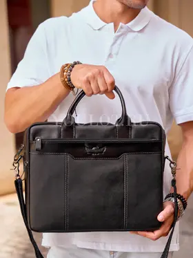 Портфель мужской Ruff Ryder 1811 из 100% натуральной кожи