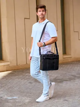 Портфель мужской Ruff Ryder 1811 из 100% натуральной кожи