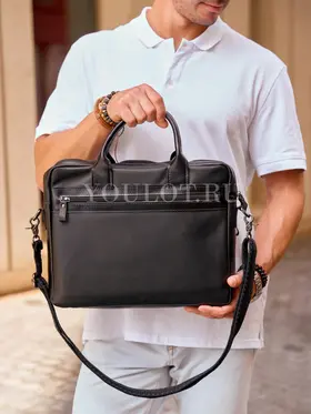 Портфель мужской Ruff Ryder 1811 из 100% натуральной кожи