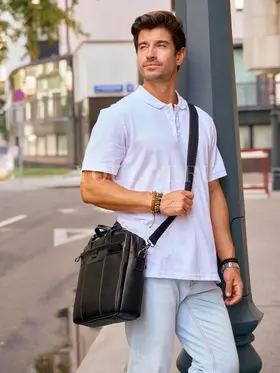 Портфель мужской Ruff Ryder 1811 из 100% натуральной кожи