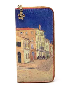 Кошелек женский на молнии Briefcase VY456601 с рисунком кожаный