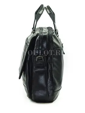 Мужской кожаный портфель Briefcase СМ1\Г BLACK (1) для документов и ноутбука