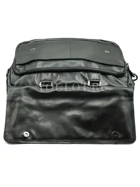 Мужской кожаный портфель Briefcase СМ1\Г BLACK (1) для документов и ноутбука