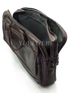 Мужской кожаный портфель Briefcase СМ1\Г BROWN с отделением для ноутбука
