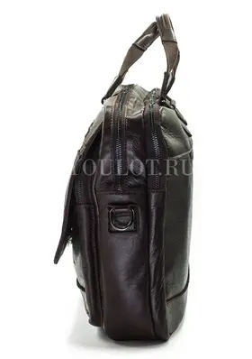 Мужской кожаный портфель Briefcase СМ1\Г BROWN с отделением для ноутбука