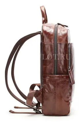 Мужской рюкзак кожаный для ноутбука 15" и документов A4