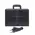 Папка-портфель для документов А4 Briefcase 2882-18 BLACK с двумя отделениями из кожи