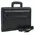 Папка-портфель на молнии Briefcase 2887-01 BLACK с двумя отделами черная