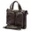Мужской кожаный портфель Briefcase 33662# Brown для документов с плечевым ремнем