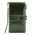 Практичный женский кошелек из кожи Briefcase C2156 с отделением для телефона темно-зеленый