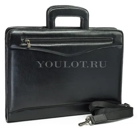Папка для документов Briefcase 2880-18 BLACK формата А4 с выдвижными ручками