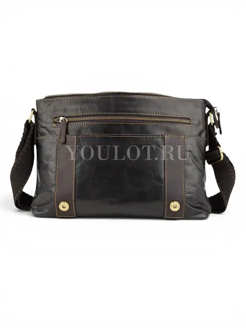 Сумка мужская Ruff Ryder 1901 для документов A4 большая из натуральной кожи