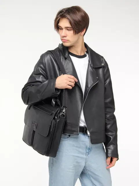 Портфель-сумка Ruff Ryder 1608-1 для документов и ноутбука кожаный Old Money