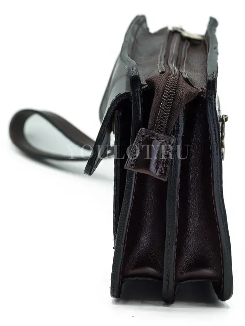 Клатч мужской с карманом для телефона и ручкой Briefcase 302 BROWN