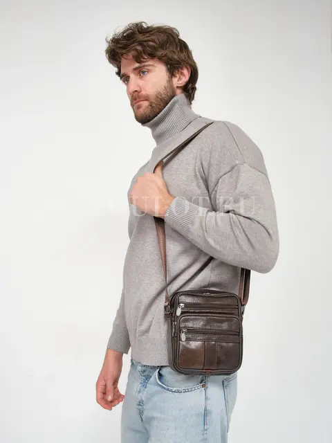 Сумка мужская через плечо, барсетка кожаная Briefcase 6108