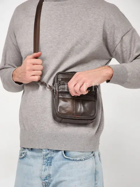 Сумка мужская через плечо, барсетка кожаная Briefcase 6108