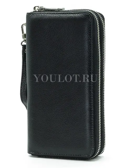 Клатч мужской кожаный Briefcase 7M-1128 с двумя молниями