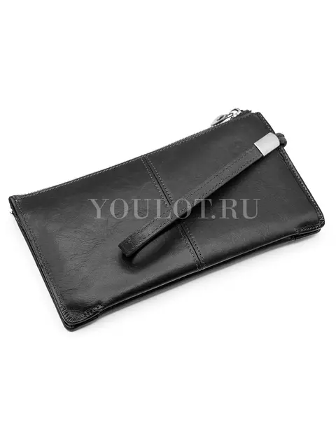 Кожаный мужской клатч Briefcase M1302 с ручкой на запястье