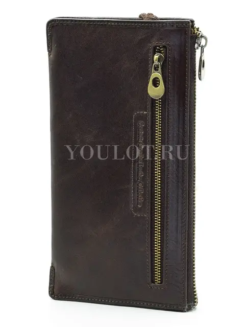 Мужской клатч Briefcase MB1302 из натуральной кожи, коричневый