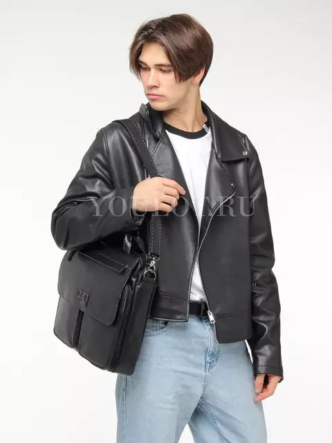 Портфель-сумка Ruff Ryder 1608-1 для документов и ноутбука кожаный Old Money