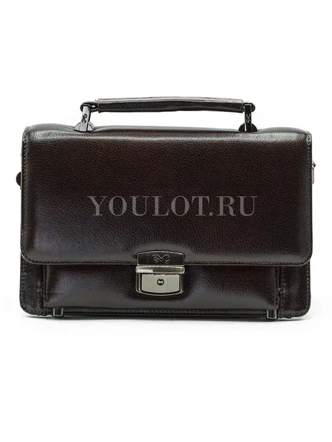 Мужская барсетка через плечо Briefcase A5282-15 коричневая