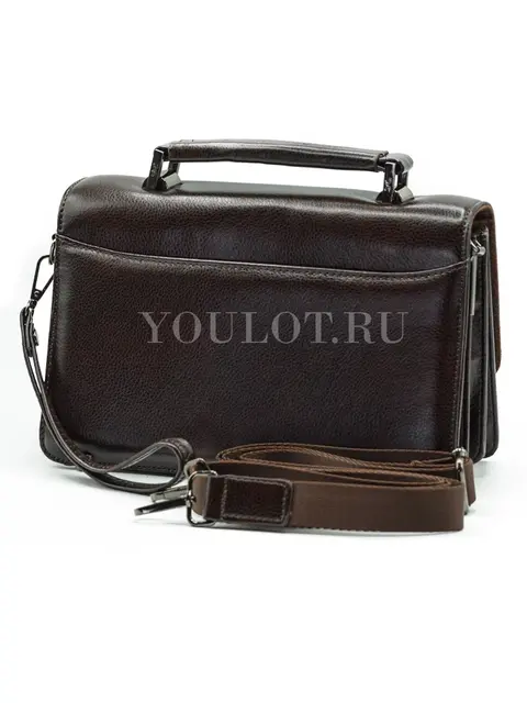 Мужская барсетка через плечо Briefcase A5282-15 коричневая