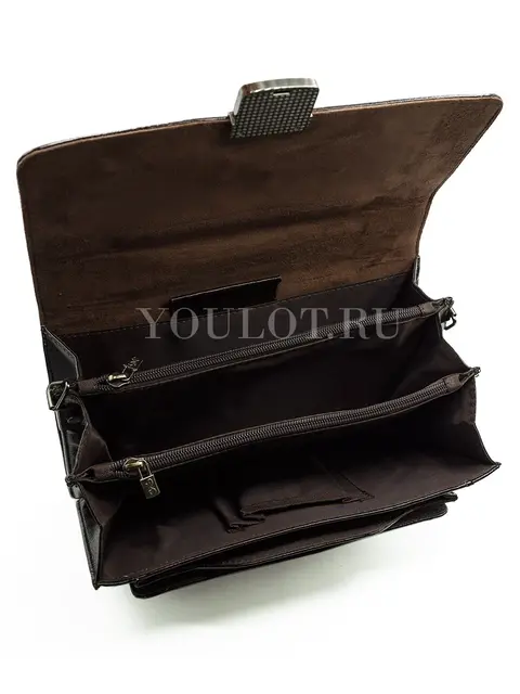 Мужская барсетка через плечо Briefcase A5282-15 коричневая