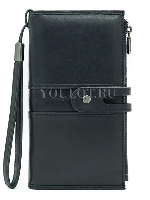 Кошелек женский Briefcase C2156 для денег и документов черный