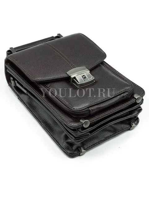 Барсетка мужская вертикальная Briefcase D28-15 с ручкой и ремнем