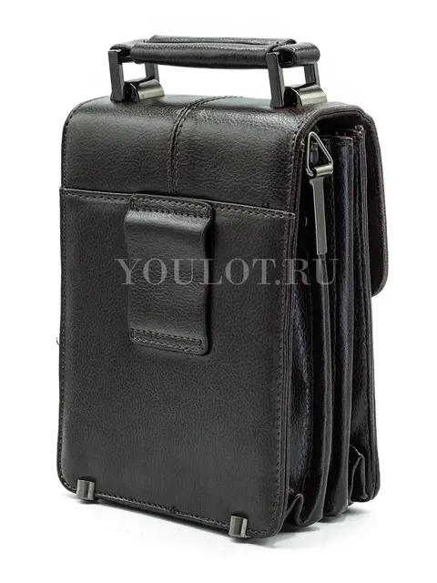 Барсетка мужская вертикальная Briefcase D28-15 с ручкой и ремнем