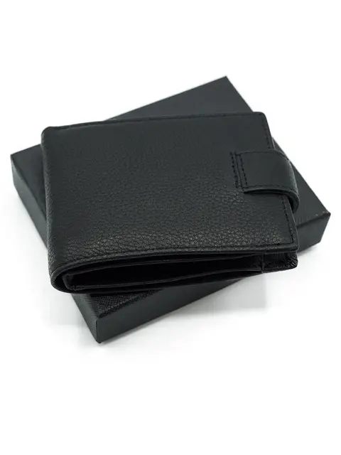 Кошелек мужской Ruff Ryder 38483W с зажимом черный из натуральной кожи
