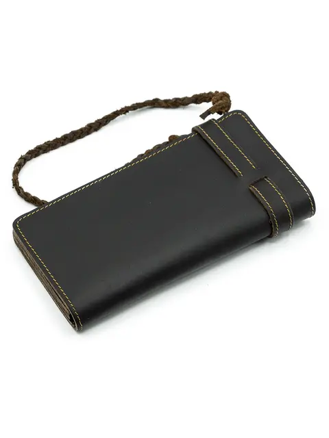 Портмоне мужское с ручкой-ремешком Briefcase из натуральной кожи