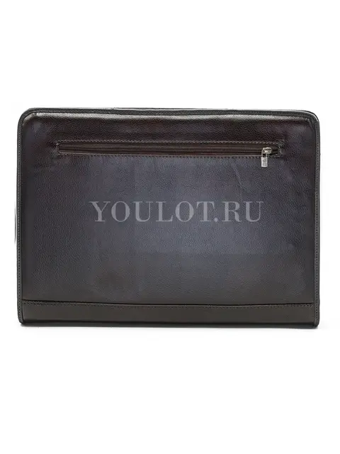 Папка‑портфель мужская Briefcase 2881-15 BROWN с ремнем через плечо