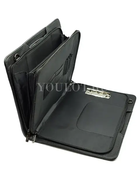 Папка для документов формата А4 Briefcase 2882-01 BLACK с выдвижными ручками