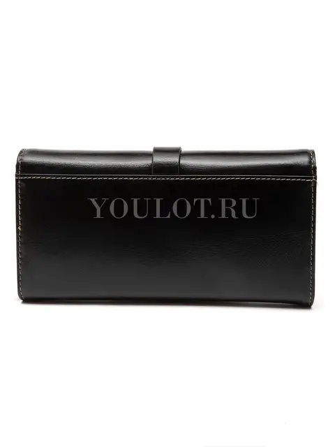 Женский кошелек из премиальной кожи с удобной организацией Briefcase 3023 черный
