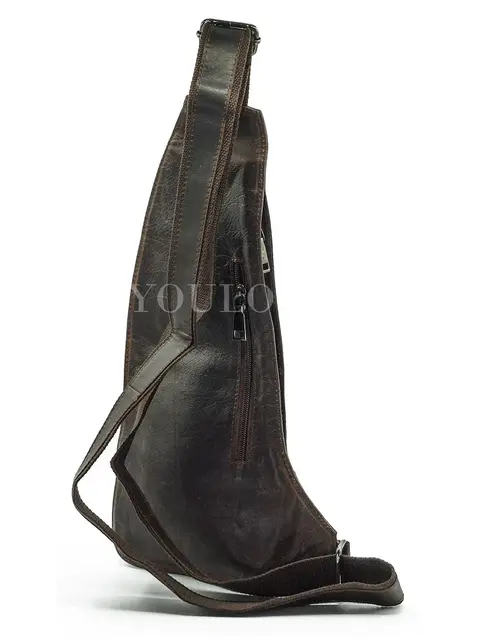 Сумка через плечо из натуральной кожи Briefcase 3023# в кофейном цвете
