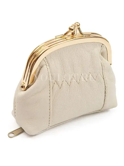 Кошелек женский мини Briefcase 391242/0 кожаный с монетницей белый