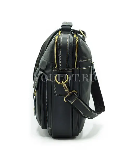 Портфель мужской кожаный Briefcase 5035 с плечевым ремнем